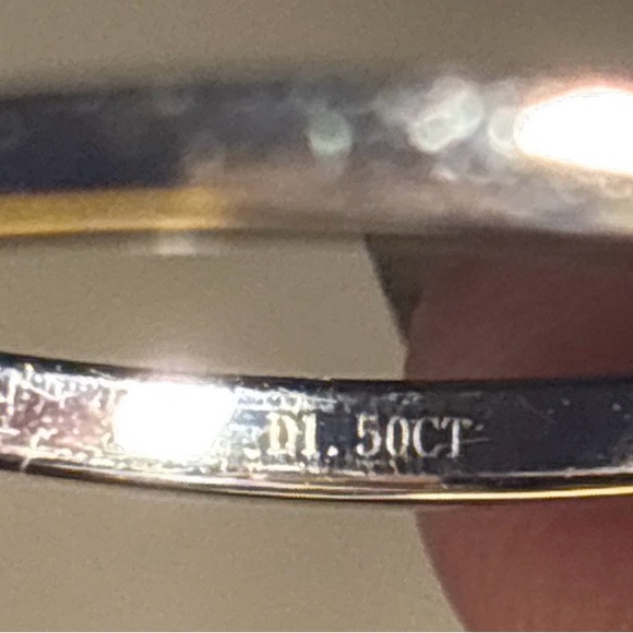 NEW Moissanite Band Ring Size 10 | 925 Sterling Silver | 0.50 CTW Sparkle - Picture 4 of 7